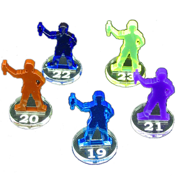 LITKO Player Pawn Upgrade Set Compatible with Pandemic: State of Emergency (5)-Tokens-LITKO Game Accessories