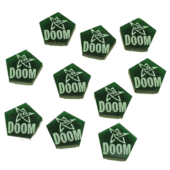 LITKO Cthulhu Elder Doom Tokens Compatible with Elder Sign board, Translucent Green (10)-Tokens-LITKO Game Accessories