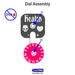 LITKO Dungeon Health Dials, Translucent Grey and Fluorescent Pink (2) - LITKO Game Accessories
