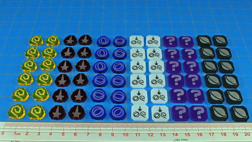 LITKO Data Token Set Compatible with Star Trek: Frontiers (72)-Tokens-LITKO Game Accessories