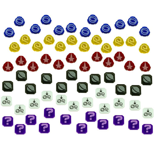 LITKO Data Token Set Compatible with Star Trek: Frontiers (72)-Tokens-LITKO Game Accessories