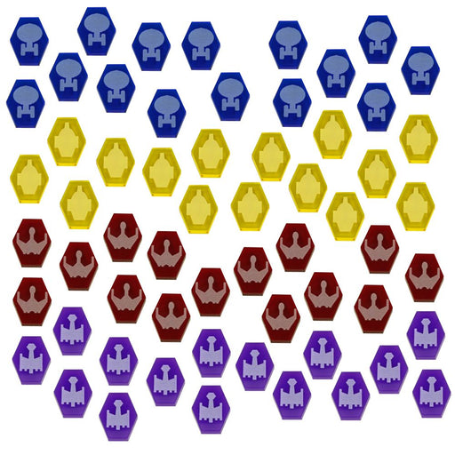 LITKO Faction Token Set Compatible with Star Trek: Frontiers (60)-Tokens-LITKO Game Accessories