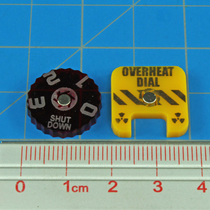 LITKO Overheat Dial Kit Compatible with BT: Alpha, Translucent Red & Gold (2)-Status Dials-LITKO Game Accessories