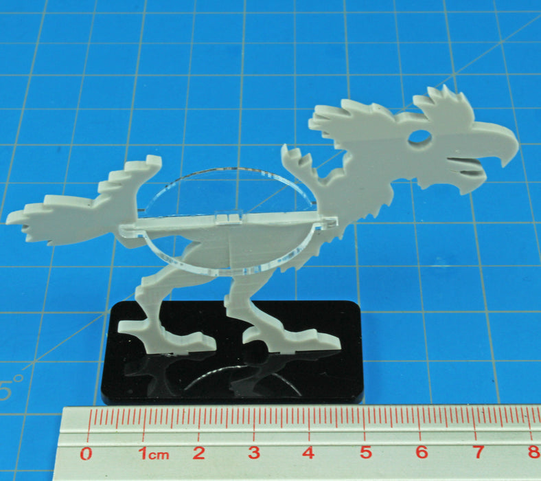 LITKO Terror Bird Character Mount with 25x50mm Base, Grey - LITKO Game Accessories