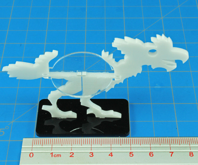 LITKO Terror Bird Character Mount with 25x50mm Base, White - LITKO Game Accessories