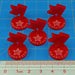 LITKO WWII Russian Mini Objective Markers, Red (5)-Tokens-LITKO Game Accessories