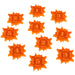 Explosive Damage Tokens, Numbered 1-5, Fluorescent Orange (10)-Tokens-LITKO Game Accessories