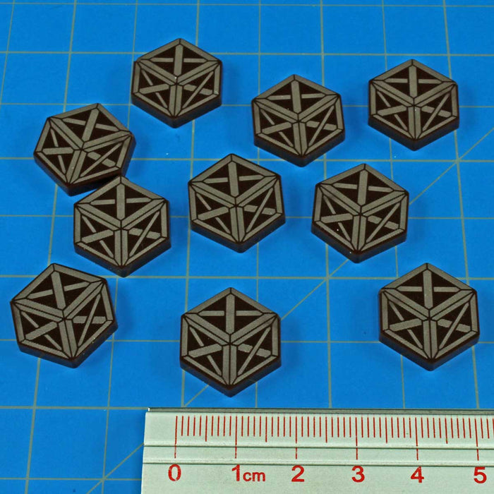 Horror Card Game Resource Tokens, Brown (10) Horror Card Game Resource Tokens, Brown (10)