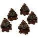 Poop Emoji Markers, Brown (5)-Tokens-LITKO Game Accessories