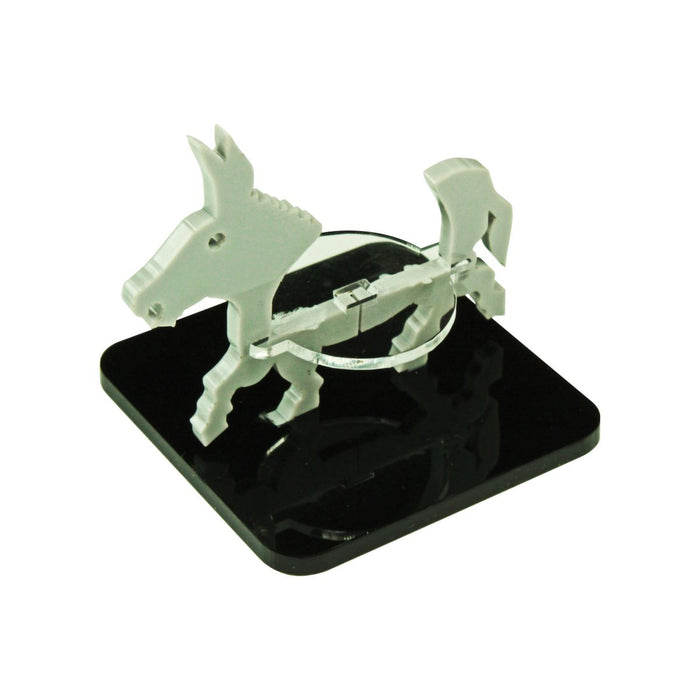 LITKO Donkey Character Mount with 2-inch Square Base, Grey-Character Mount-LITKO Game Accessories