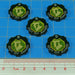 Armageddon 2-Tone Out of Ammo Token Set, Transparent Yellow & Translucent Green (5)-Tokens-LITKO Game Accessories