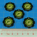Armageddon 2-Tone Loot Token Set, Transparent Yellow & Translucent Green (5)-Tokens-LITKO Game Accessories