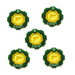 Armageddon 2-Tone Loot Token Set, Transparent Yellow & Translucent Green (5) - LITKO Game Accessories