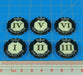 WHv8: Premium 2-tone Objective Token Set, Numbered 1-6 (6)-Tokens-LITKO Game Accessories
