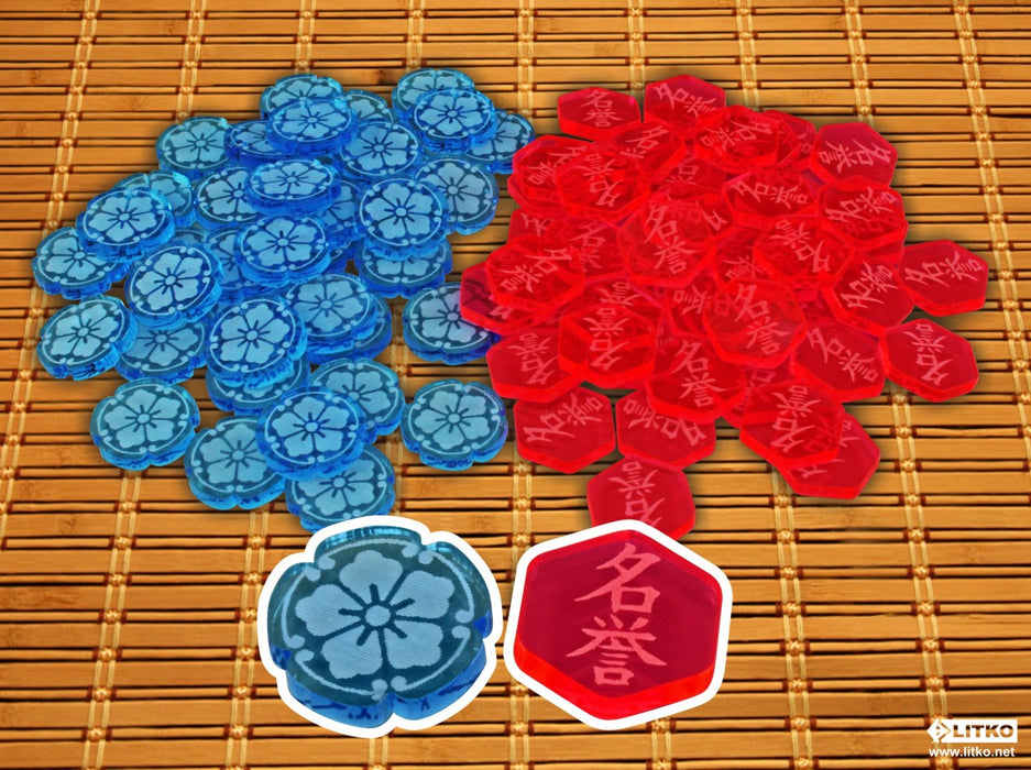 L5R: Fate and Honor Token Set (90)-Tokens-LITKO Game Accessories