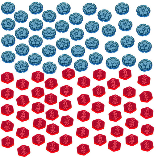 LITKO Fate and Honor Token Set Compatible with the Legend of the Five Rings (90)-Tokens-LITKO Game Accessories