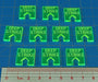 WHv8: Deep Strike Tokens, Fluorescent Green (10)-Tokens-LITKO Game Accessories