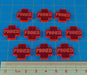 WHv8: Pinned Tokens, Fluorescent Pink (10)-Tokens-LITKO Game Accessories