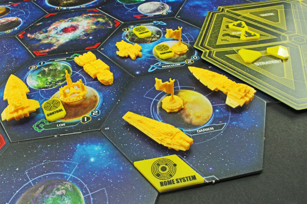 LITKO Command & Control Token Set Compatible with Twilight Imperium 4th Edition, Yellow (33)-Tokens-LITKO Game Accessories