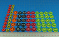 Hive City Combat Token Set, Multi-Colored (65)-Tokens-LITKO Game Accessories