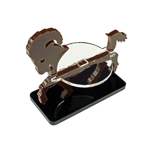 LITKO Ram Character Mount with 25x50mm Base, Brown-Character Mount-LITKO Game Accessories