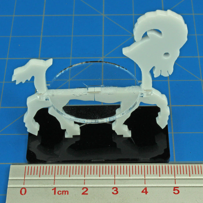 LITKO Ram Character Mount with 25x50mm Base, White-Character Mount-LITKO Game Accessories