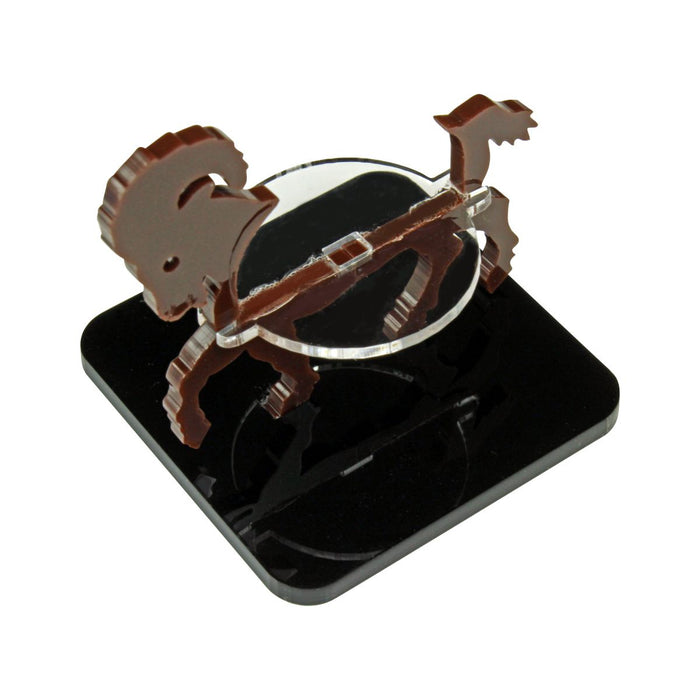 LITKO Ram Character Mount with 2-Inch Square Base, Brown-Character Mount-LITKO Game Accessories