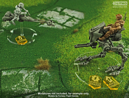 LITKO Vehicle Combat Token Set Compatible with Star Wars: Legion (10)-Tokens-LITKO Game Accessories