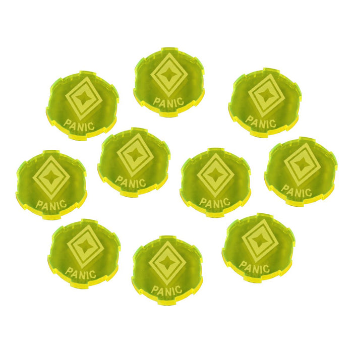 LITKO Panic Tokens Compatible with Star Wars: Legion, Fluorescent Yellow (10)-Tokens-LITKO Game Accessories