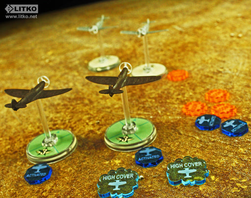 LITKO Boom Token Set Compatible with Blood Red Skies (38)-Tokens-LITKO Game Accessories