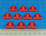 LITKO WWII Polish Activated Tokens, Red (10)-Tokens-LITKO Game Accessories