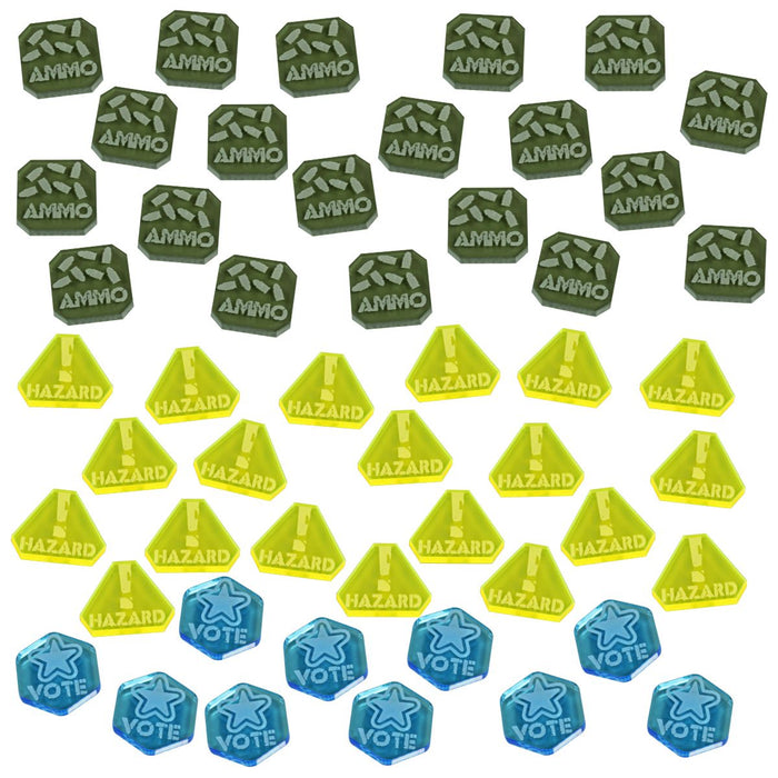 Gaslands Miniatures Game Token Set, Multi-Colored (50)-Tokens-LITKO Game Accessories