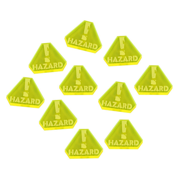 Gaslands Miniatures Game Hazard Tokens, Fluorescent Yellow (10)-Tokens-LITKO Game Accessories