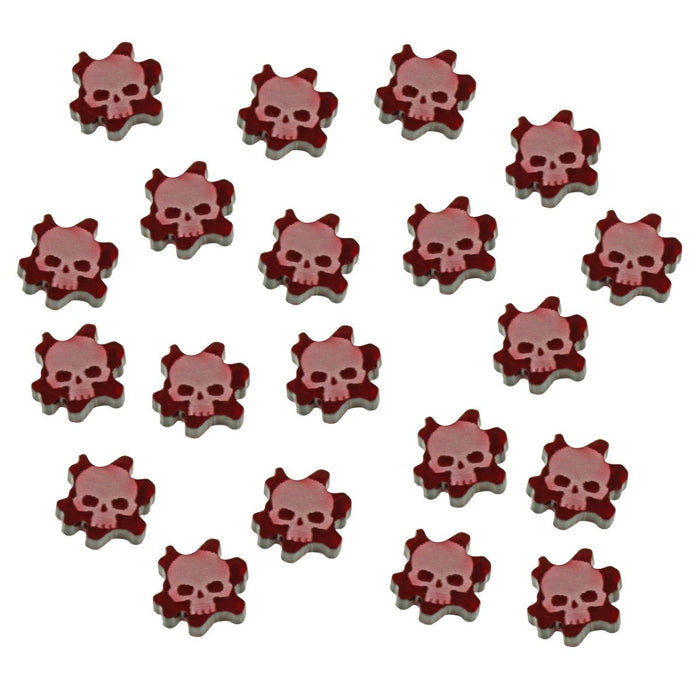 LITKO Flesh Wound Tokens compatible with WH: KT, Translucent Red (15)-Tokens-LITKO Game Accessories