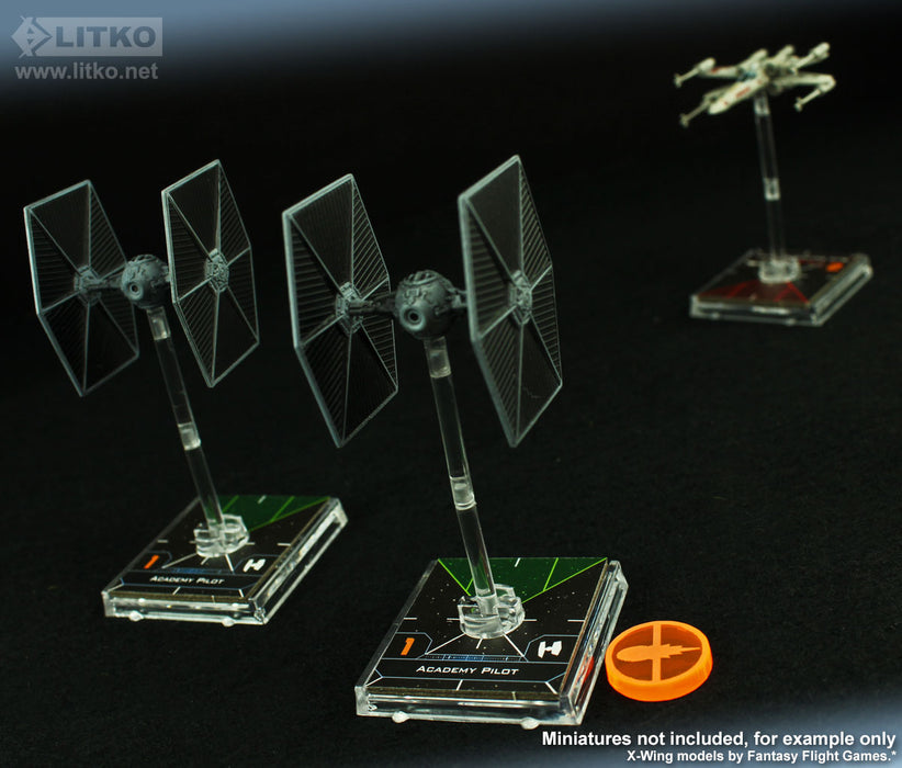 LITKO Space Fighter 2nd Edition Disarmed Tokens, Fluorescent Orange (10)-Tokens-LITKO Game Accessories