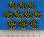 LITKO AEmber Tokens Compatible with Forged Key Card Game, Transparent Yellow (10)-Tokens-LITKO Game Accessories