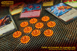 LITKO +1-Power Tokens Compatible with Forged Key Card Game, Fluorescent Orange (10)-Tokens-LITKO Game Accessories