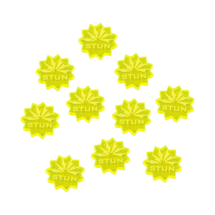 LITKO Stun Tokens Compatible with Forged Key Card Game, Fluorescent Yellow (10)-Tokens-LITKO Game Accessories