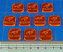 Gaslands Miniatures Game Molotov Ammo Tokens, Fluorescent Orange (10)-Tokens-LITKO Game Accessories