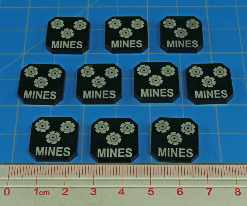 Gaslands Miniatures Game Mines Ammo Tokens, Translucent Green (10)-Tokens-LITKO Game Accessories
