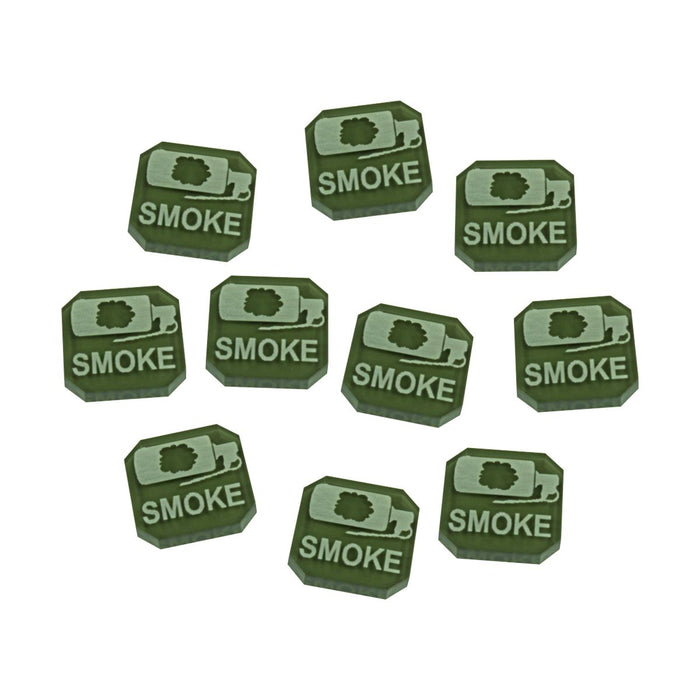 Gaslands Miniatures Game Smoke Ammo Tokens, Translucent Grey (10)-Tokens-LITKO Game Accessories