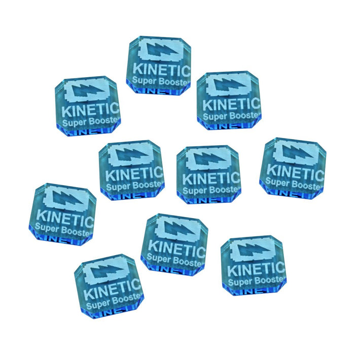 Gaslands Miniatures Game Kinetic Super Booster Ammo Tokens, Fluorescent Blue (10)-Tokens-LITKO Game Accessories