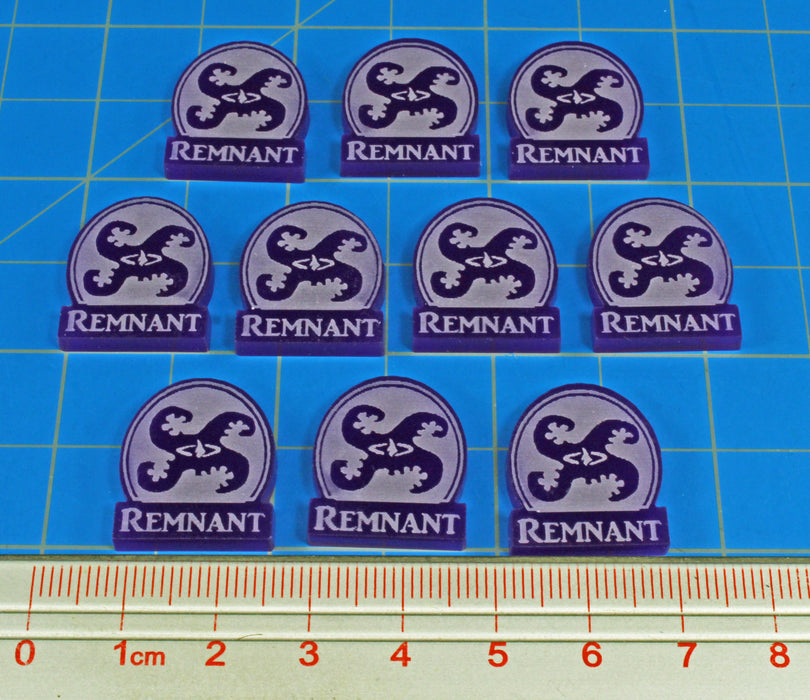 LITKO Remnant Tokens Compatible with Arkham 3rd Edition, Purple (10) - LITKO Game Accessories