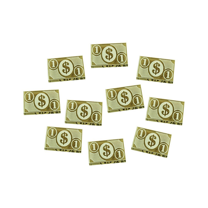 LITKO 1-Dollar Tokens Compatible with Arkham 3rd Edition, Transparent Bronze (10)-Tokens-LITKO Game Accessories