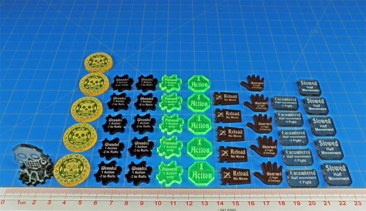 LITKO Game Upgrade Set Compatible with Ghost Archipelago, Multi-color (46)-Tokens-LITKO Game Accessories