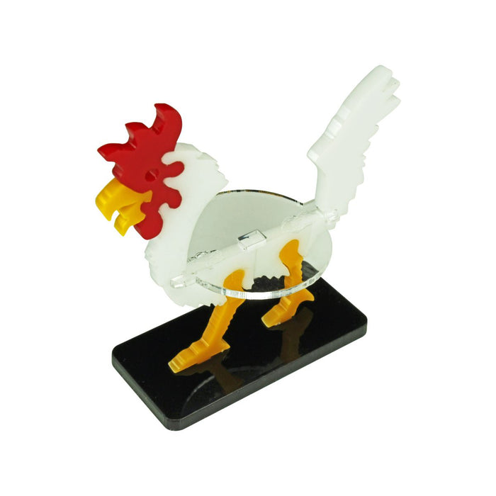 LITKO Giant Chicken Character Mount with 25x50mm Base, White - LITKO Game Accessories