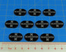 LITKO Incapacitation Tokens compatible with the Savage Worlds Game System, Black (10)-Tokens-LITKO Game Accessories