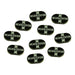 LITKO Incapacitation Tokens compatible with the Savage Worlds Game System, Black (10) - LITKO Game Accessories