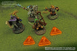 LITKO Distracted Tokens compatible with the Savage Worlds Game System, Fluorescent Orange (10) - LITKO Game Accessories