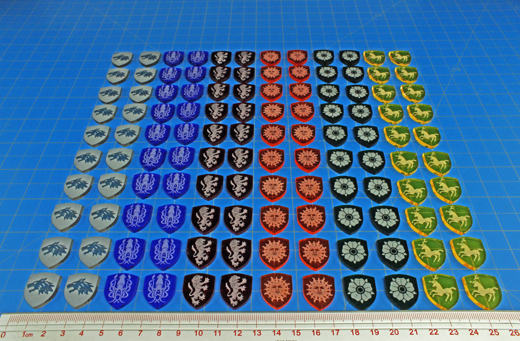 LITKO Power Tokens compatible with GoT Board Game, Multi-Color (120)-Tokens-LITKO Game Accessories